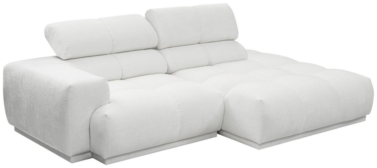 Ecksofa Chani Creme, Schenkel: 150x239 Cm - Creme, MODERN, Textil (150/239cm) - MID.YOU