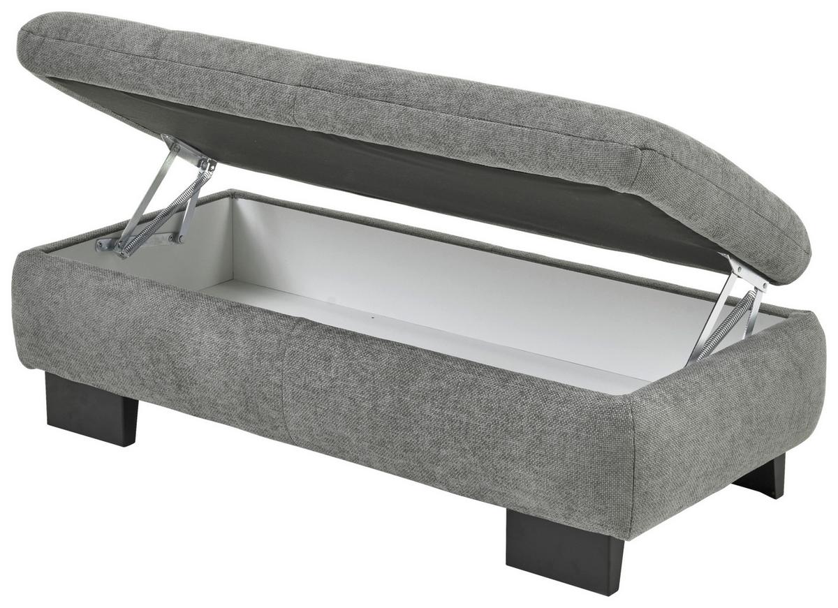 Výklopný taburet LANDO, šedá žinylka - šedá, Moderní (135/45/63cm) - Premium Living