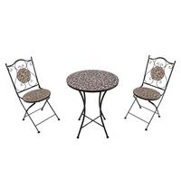 GARTENSET AMELIE ROSE - Schwarz/Rosa, Basics, Keramik/Metall (60/75cm) - Ambia Garden