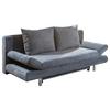 2-sitzer-sofa Mit Schlaffunktion Sorini B:194 Cm - Chromfarben/Anthrazit, Design, Textil (194/73/91cm) - Livetastic