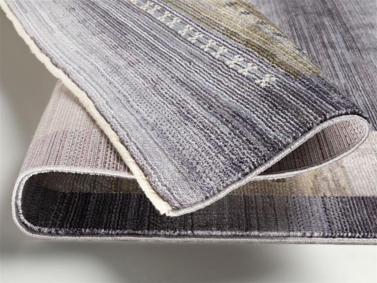Webteppich Oculus Grau 90x190 cm - Beige/Schwarz, Basics, Textil (90/190cm) - Novel