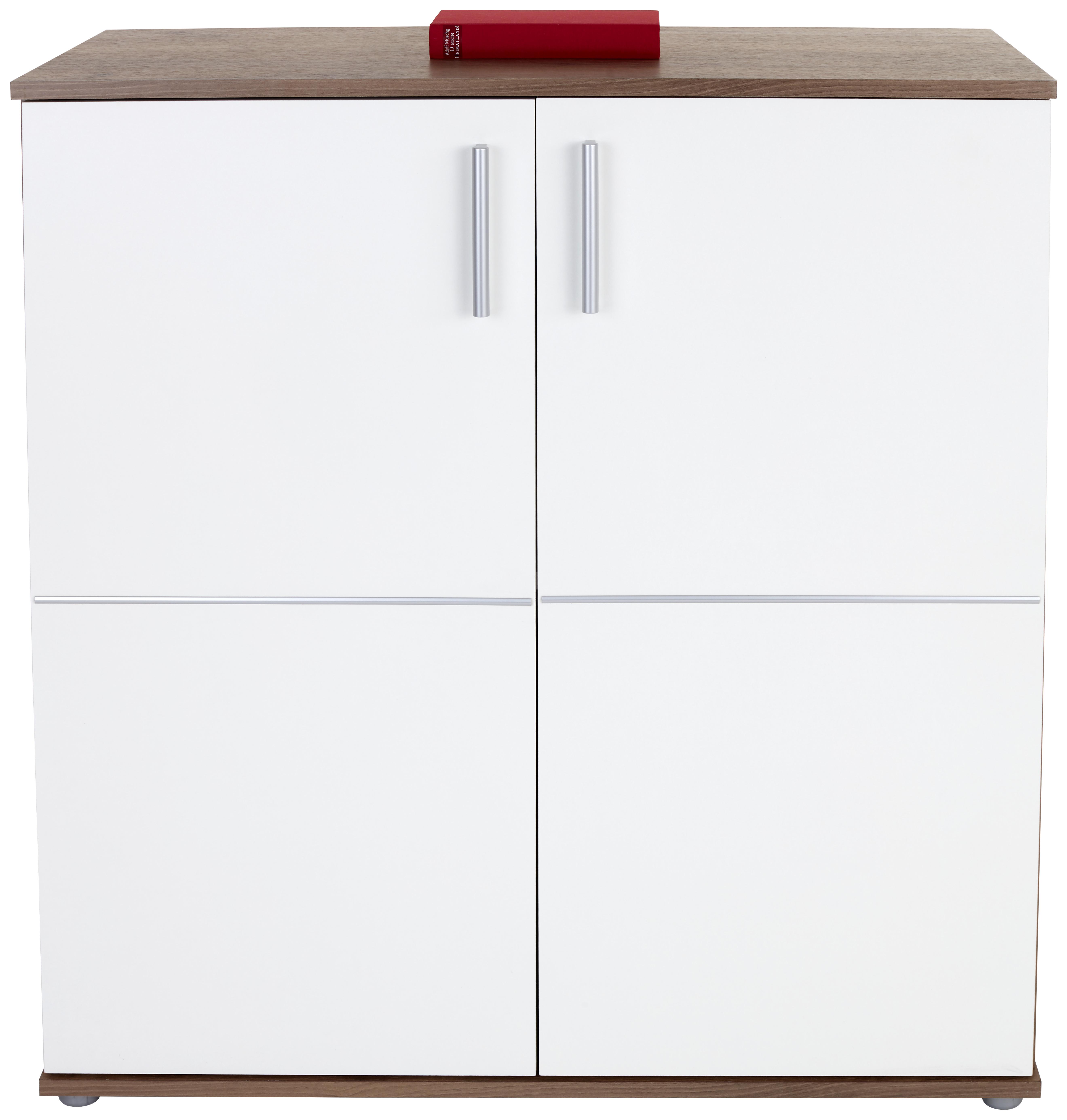 Kommode B 88cm Ina 01, Kraft Eiche Dekor/Weiß - Eichefarben/Weiß, MODERN, Holzwerkstoff