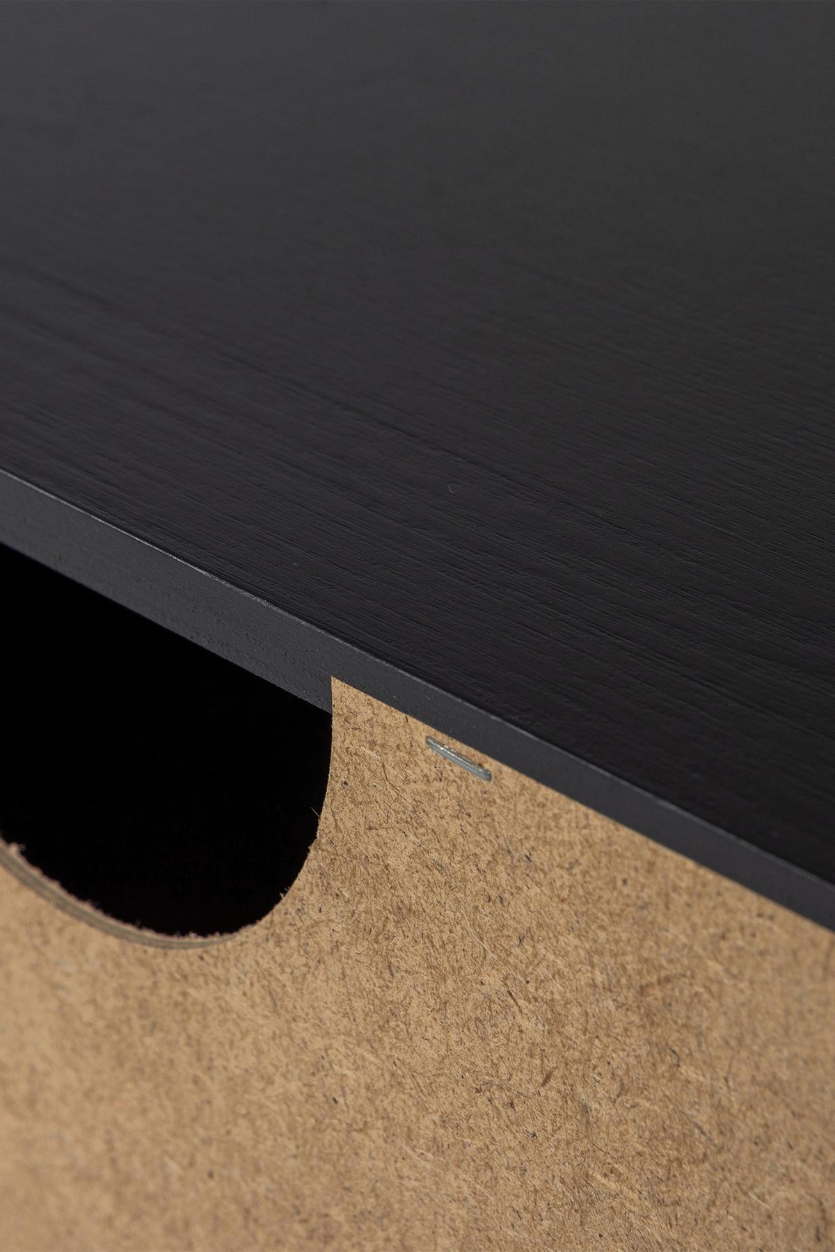 Kommode Gunnar Schwarz B: 94 Cm - Schwarz, Design, Holz (94/93/52cm) - Livetastic