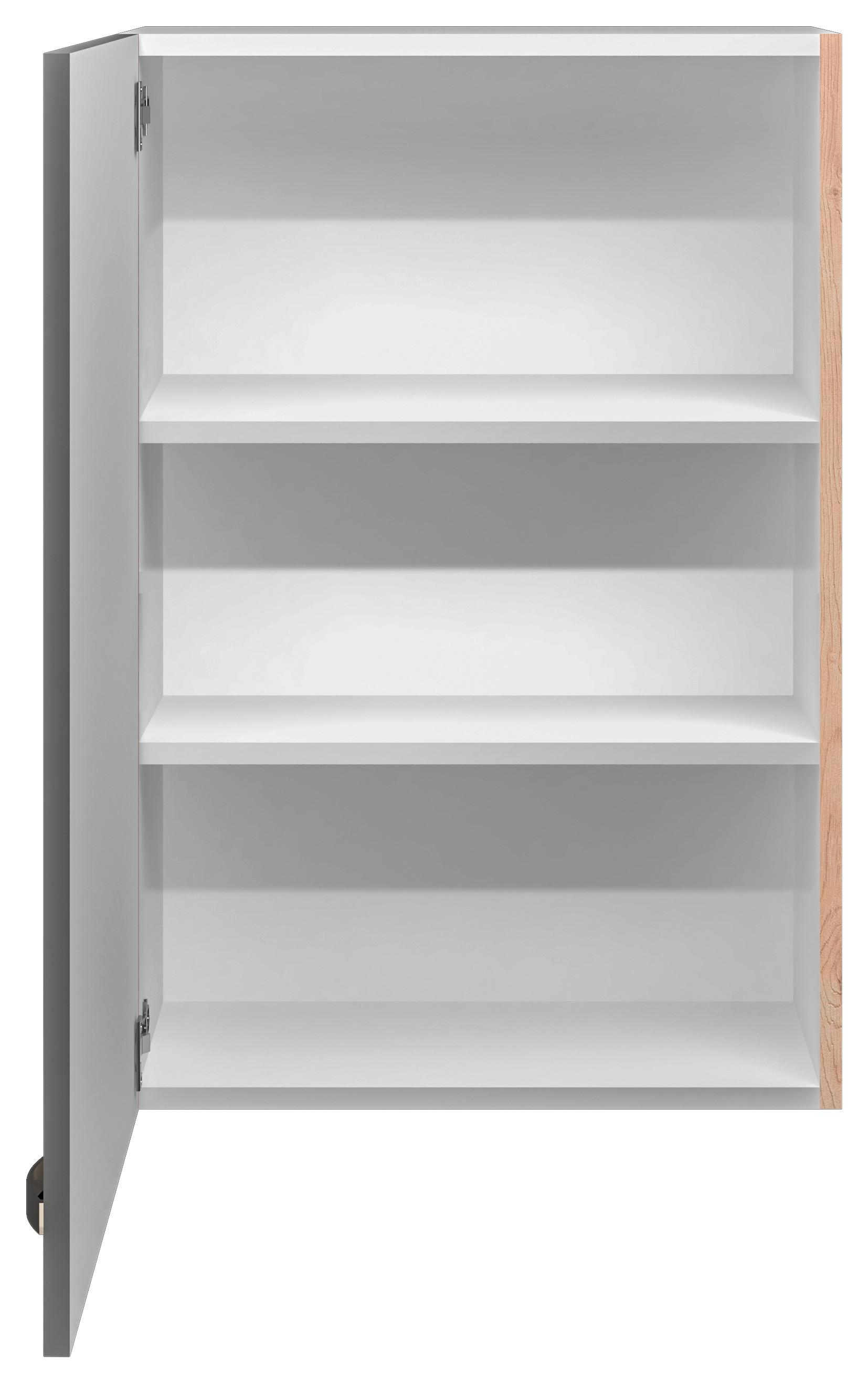 Hängeschrank Shadow B: 60cm Basaltgrau + Eiche Dekor