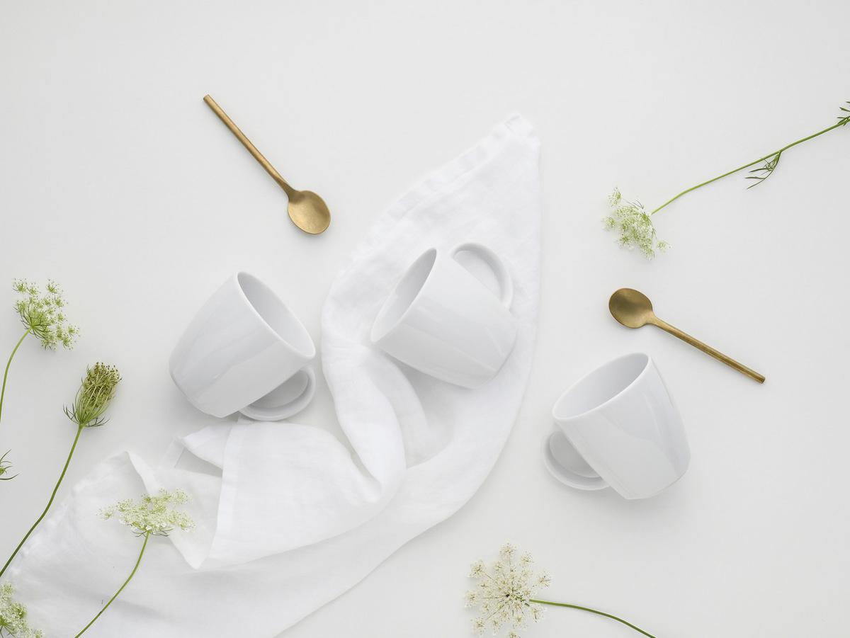 Kaffeebecher Porzellan 300 ml 6 Stk. Victoria - Weiß, Basics, Keramik (300ml) - Creatable