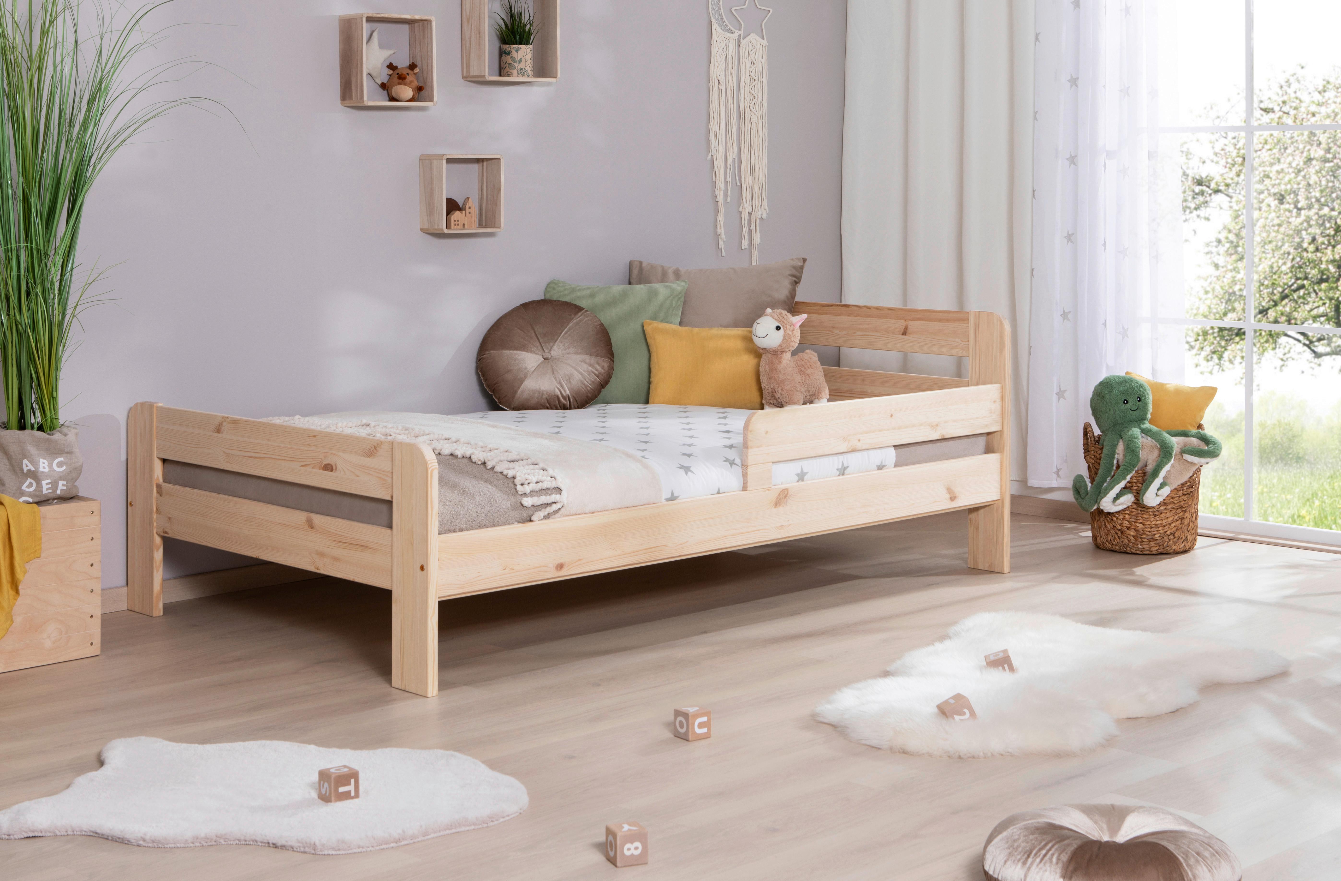 Bett Bennet Naturfarben Lf: 120x200 cm - Naturfarben, MODERN, Holz (120/200cm) - MID.YOU