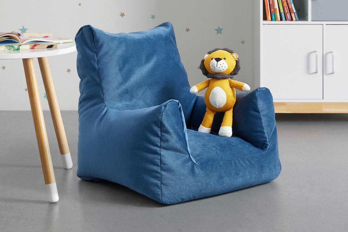 Sedací vak modrý - modrá, textil (70/55/70cm) - Modern Living