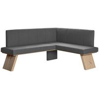 Eckbank Emma Ii - Eichefarben/Grau, KONVENTIONELL, Holzwerkstoff/Textil (185/150cm)