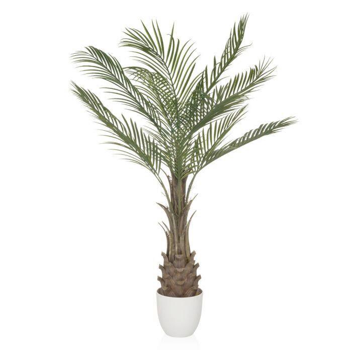 Kunstpflanze Dracaena Braun/weiß/grün B: 70 Cm - Weiß/Braun, MODERN, Kunststoff (70/120/70cm) - MID.YOU