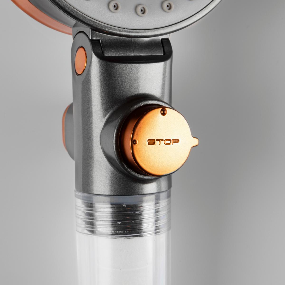 Duschkopf Roberto - Silberfarben, LIFESTYLE, Kunststoff/Metall (26/9,4/5,8cm)