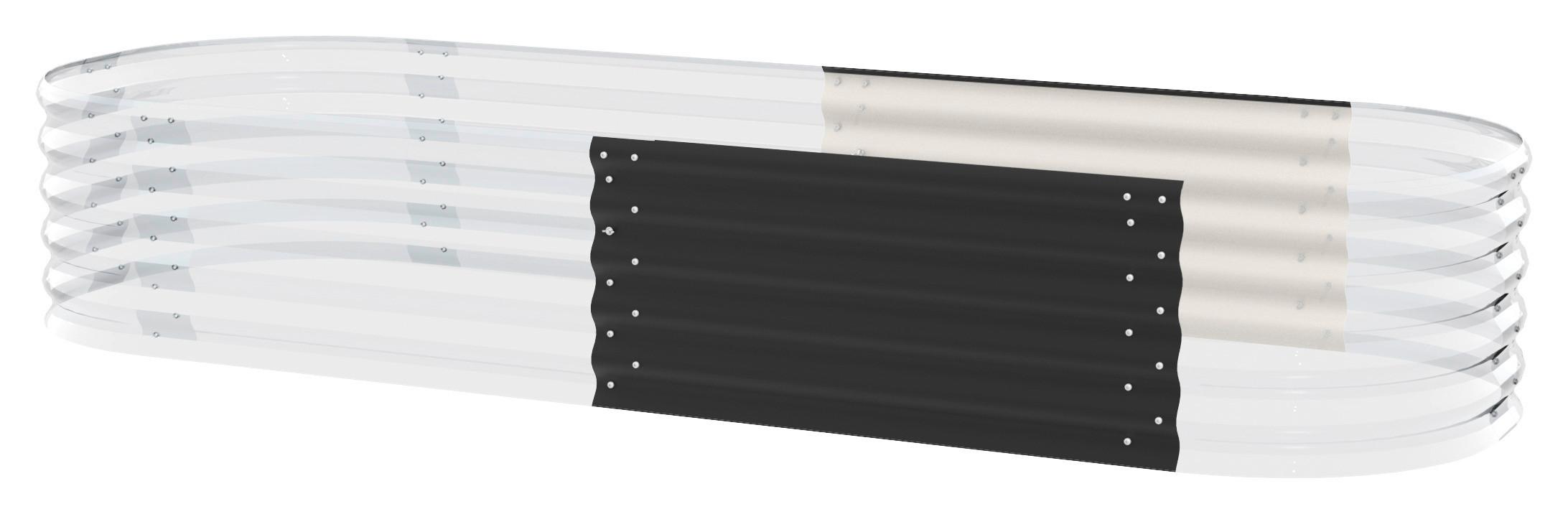Hochbeet Erweiterung Metall 80 x 40,1 x 80 cm Schwarz - Schwarz, Basics, Metall (80/40,1/80cm)