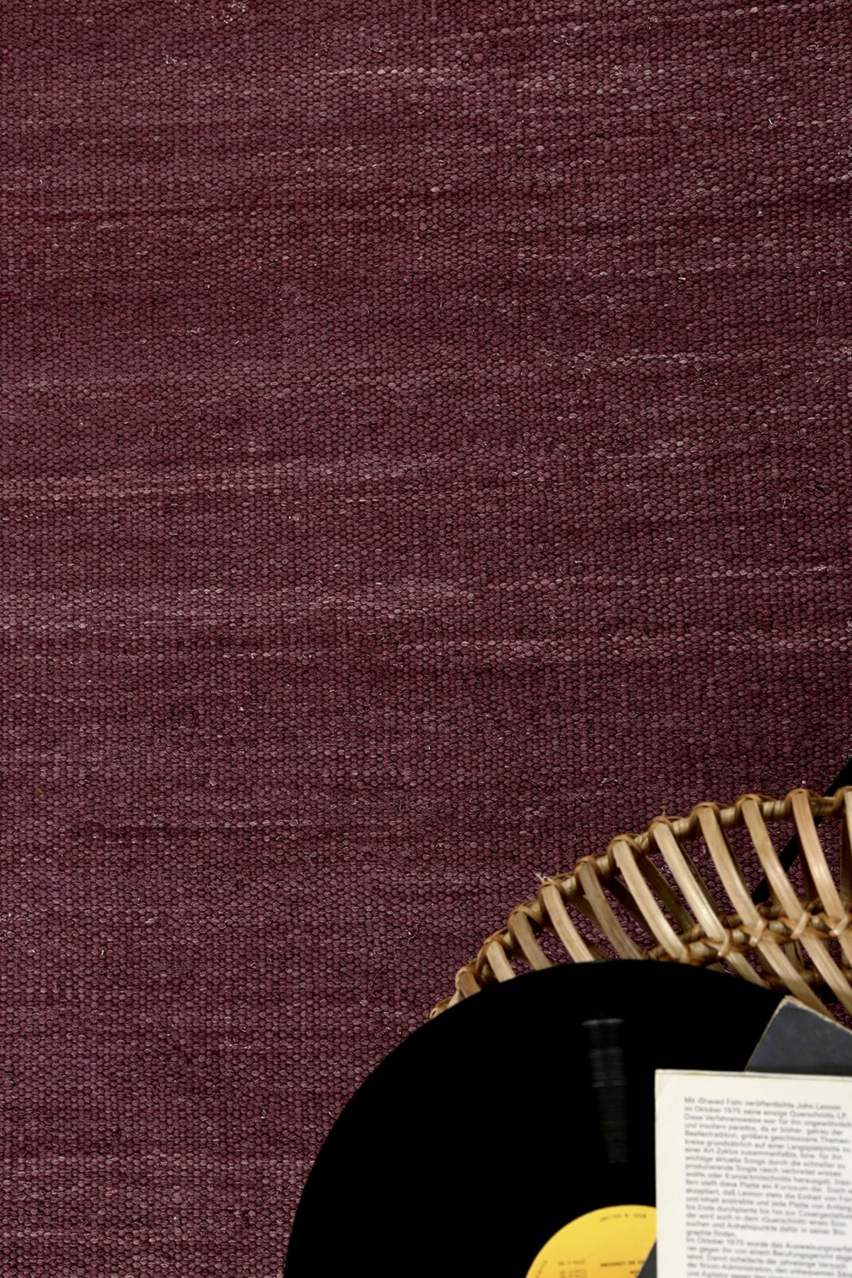 Handwebteppich Bordeaux Baumwoll Rainbow Kelim 160x230 - Bordeaux, Basics, Textil (160/230cm) - Esprit