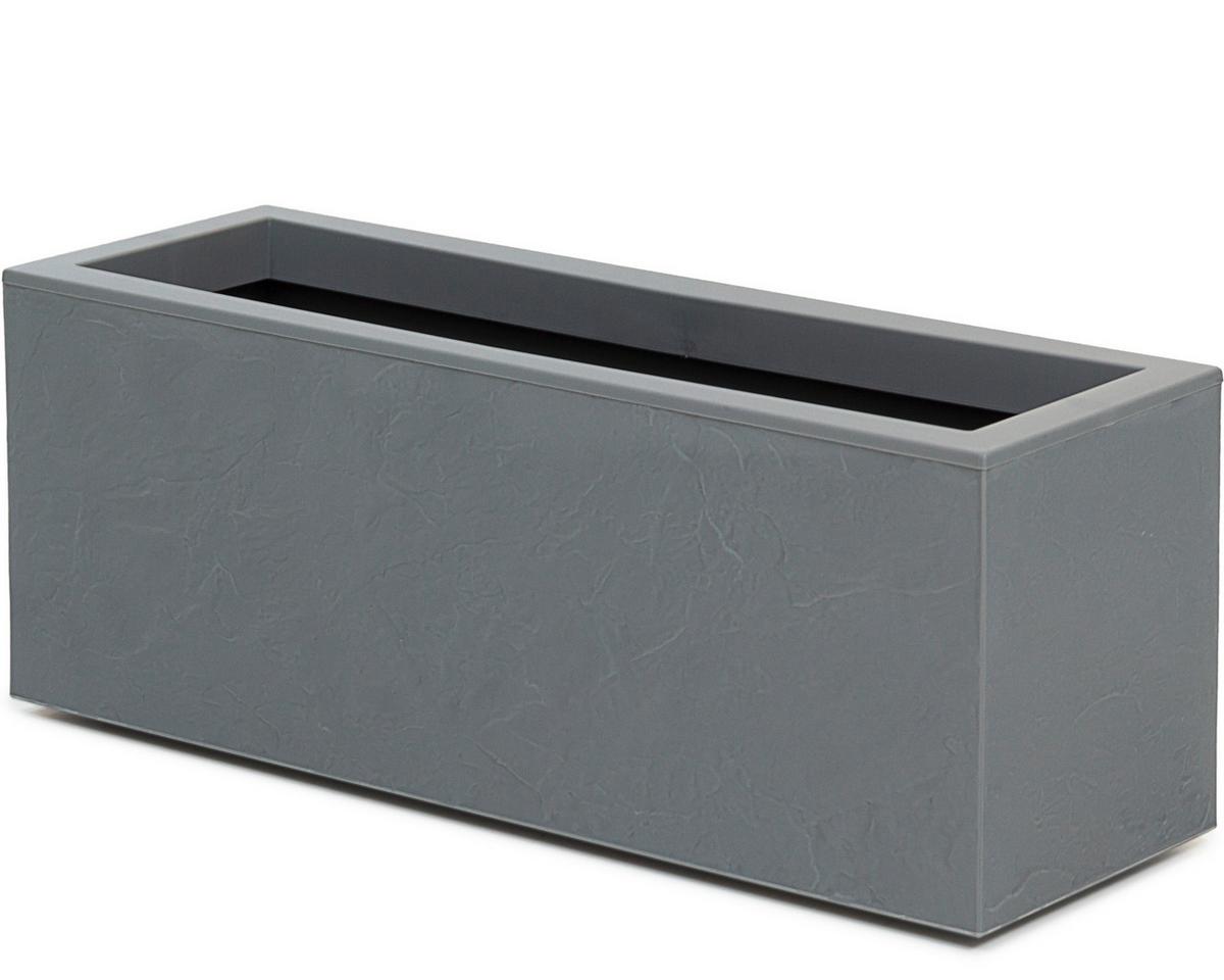 Blumenkasten Kunststoff Grau Wetter-/ und Uv-Beständig - Grau, Basics, Kunststoff (60/23/20cm)