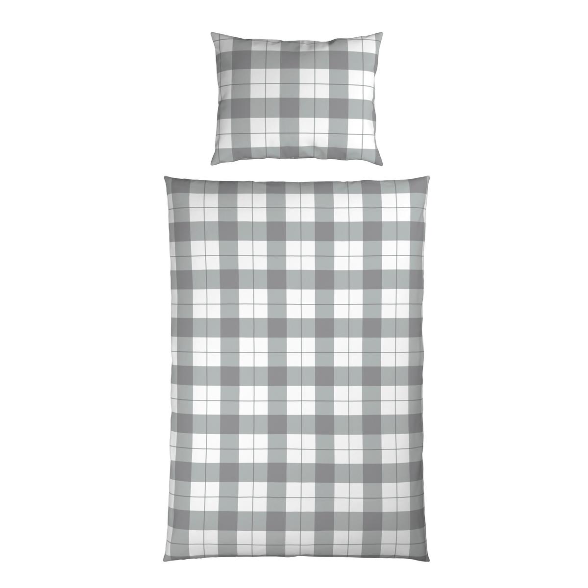 Bettwäsche Lund - Grau, MODERN, Textil - Luca Bessoni