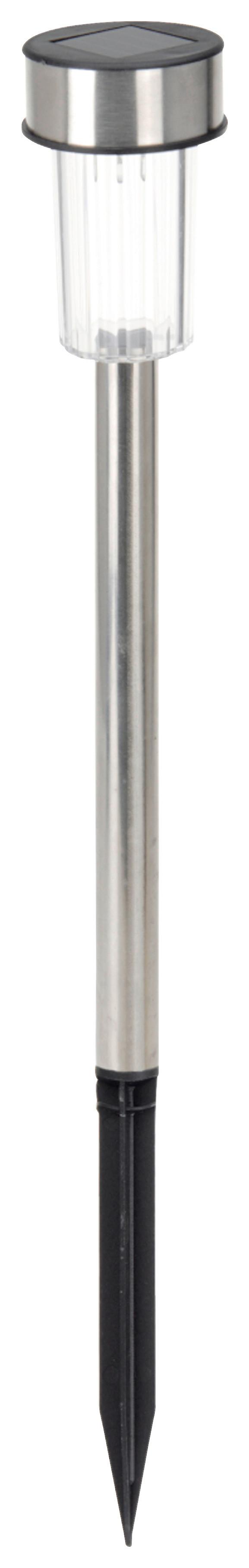 Solárne svietidlo Bilo, V:ca 36cm, ušľacht.oceľ - čierna, Basics, kov/plast (4,8/36,5cm) - Mömax