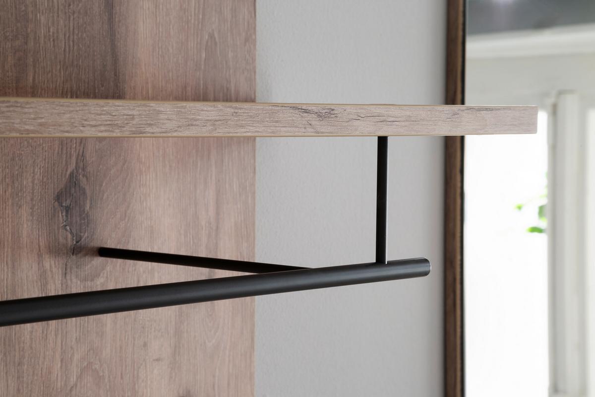 Šatní panel VANCOUVER - barvy dubu, Moderní, kompozitní dřevo (88/118/28cm)