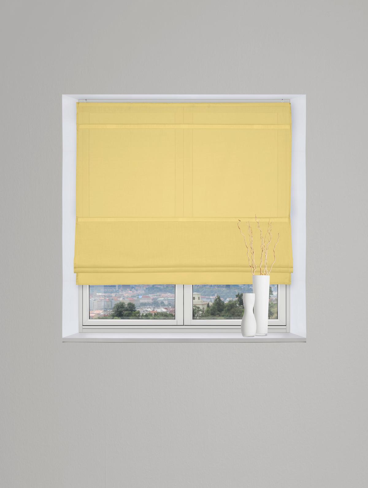 Nariasená roleta Maggy, 100/170 cm, žltá - žltá, Modern (100/170cm) - Modern Living