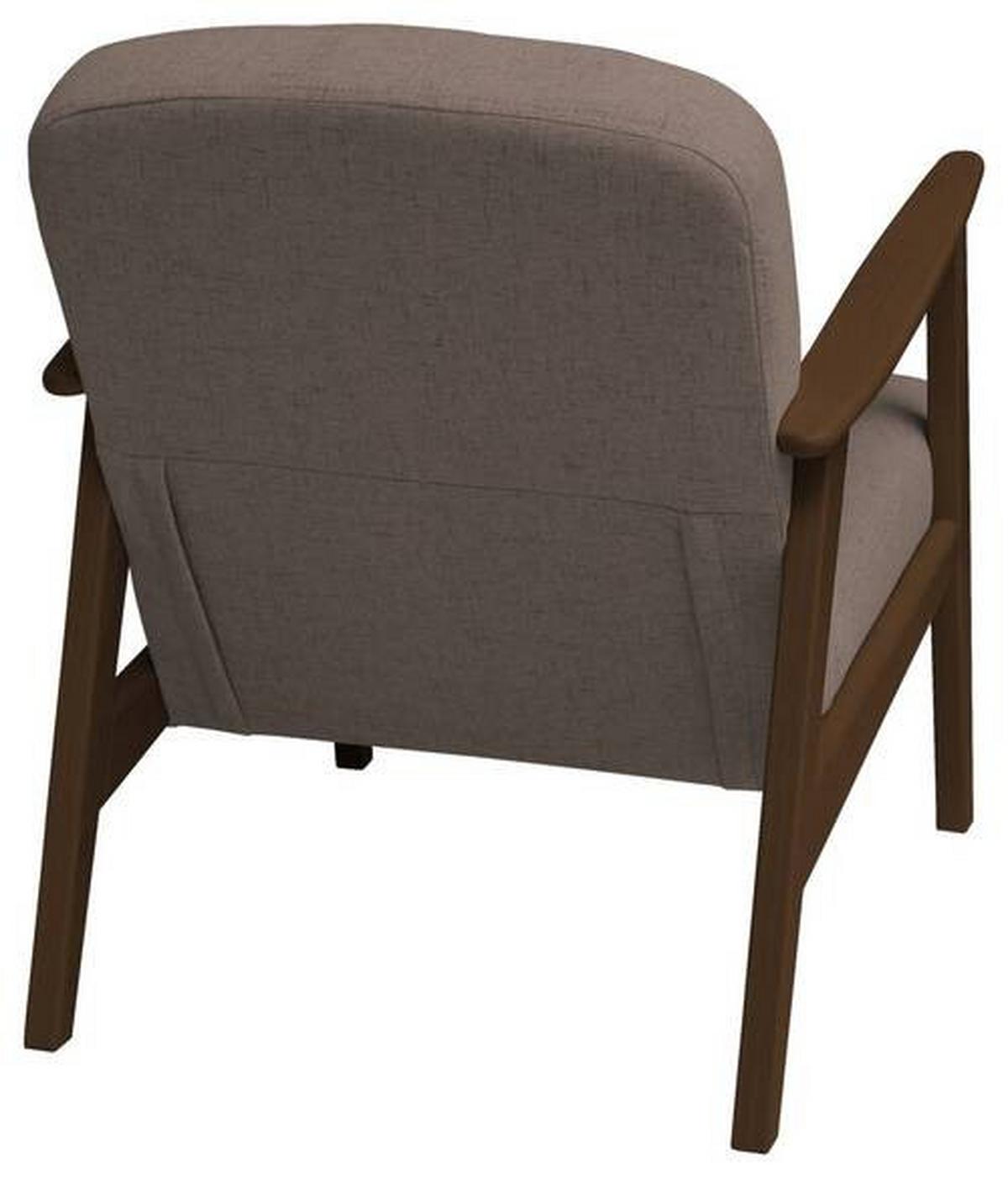 Sessel Retro - Hellbraun/Dunkelbraun, Natur, Holz/Textil (63/78/78cm) - Livetastic