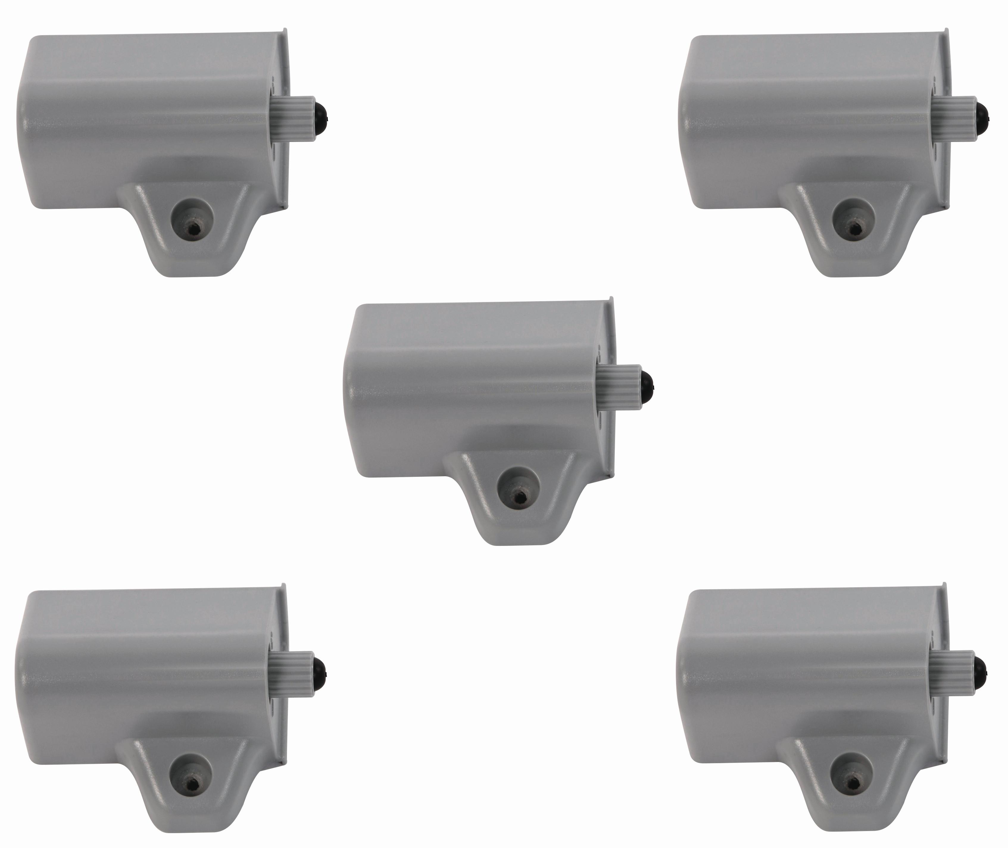 TLUMIČ DOVÍRÁNÍ K ŠATNÍ SKŘÍNI PACKS - barvy hliníku, kov (1/1/1cm)