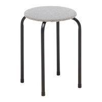 Stohovateľný stolček ISABELLE sivá - čierna/sivá, Lifestyle, kov/textil (30/45/30cm) - Mömax