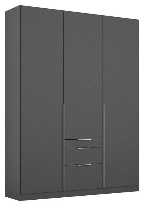 Drehtürenschrank 136cm Alabama, Grau