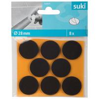 Filckorong 2,8cm, 8db - sötétbarna, műanyag (2,8cm) - Suki