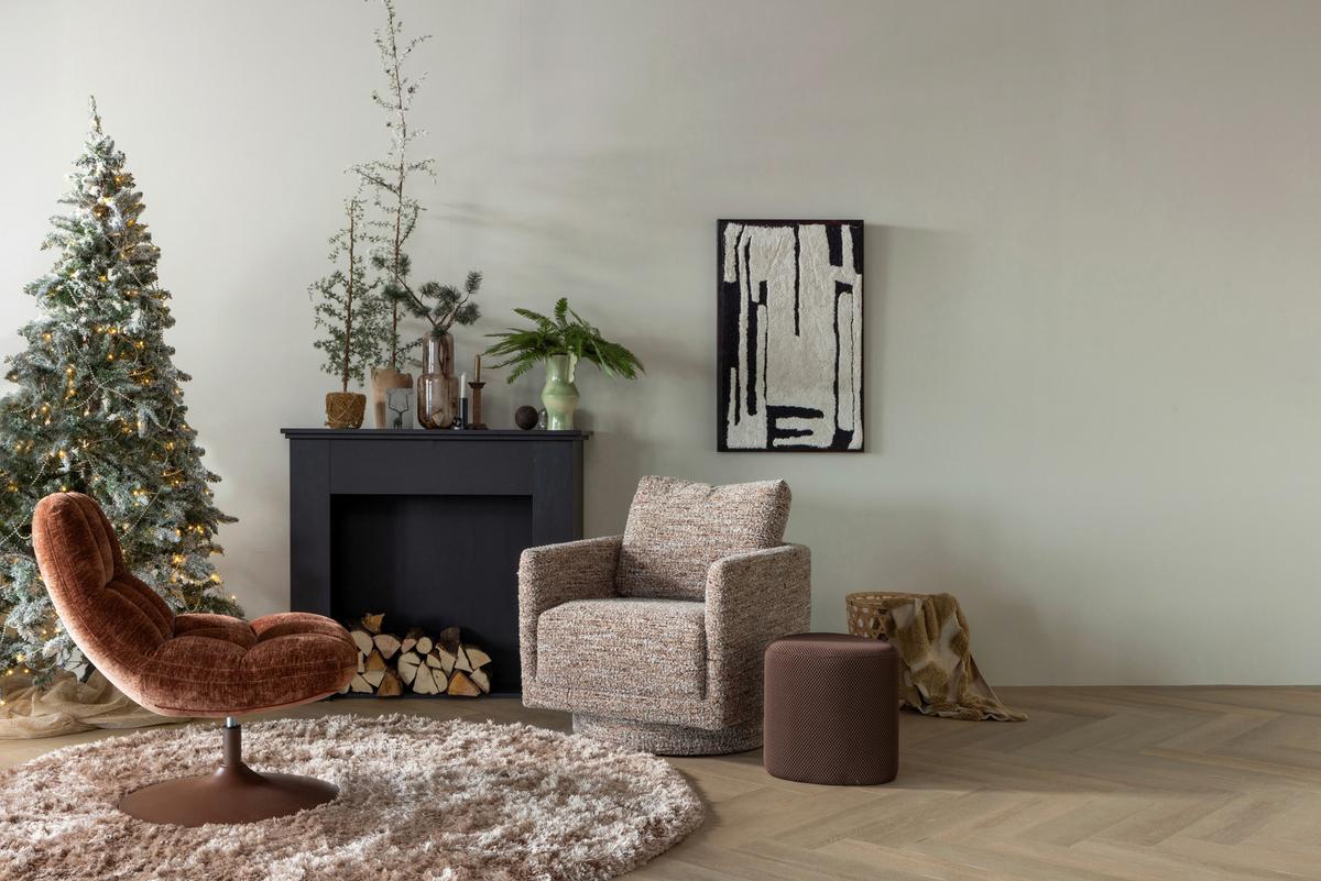 Bild Dunkelbraun, B/H/T: 60x90x10cm - Dunkelbraun/Schwarz, Basics, Holzwerkstoff/Textil (60/90/10cm) - Livetastic