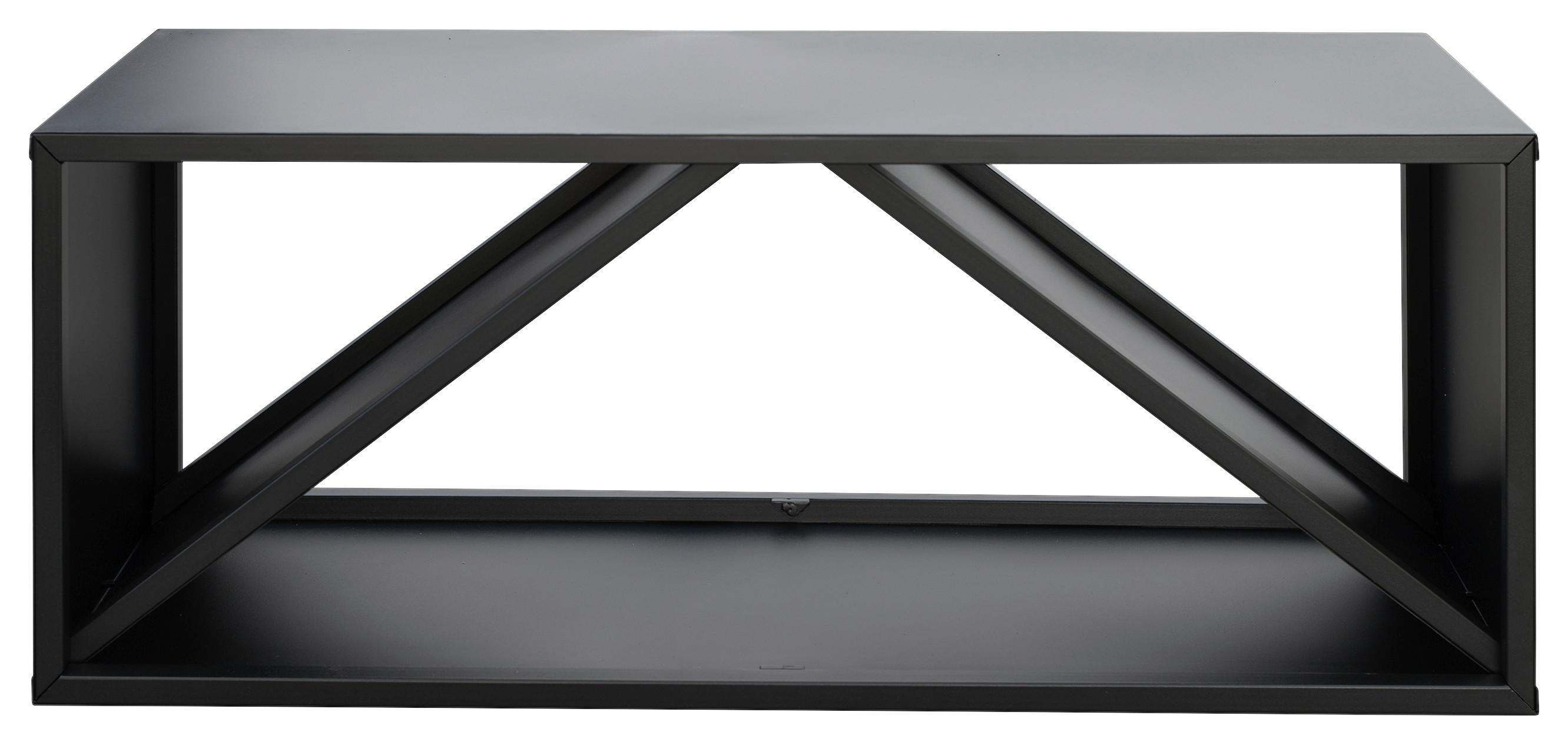 Kaminholzregal Kaminholzregal - Schwarz, Basics, Metall (34,5/40/104cm)