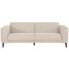 3-Sitzer-Sofa Oslo Beige B: 218 cm - Beige/Schwarz, Design, Textil (218/77/93cm) - MID.YOU