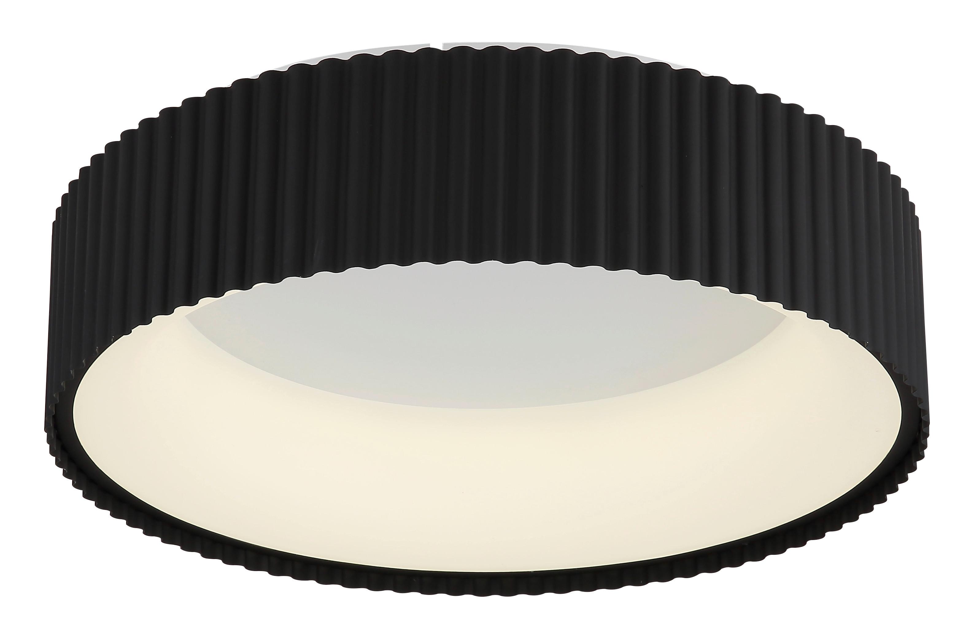 STROPNÍ LED SVÍTIDLO KEMP - bílá/černá, Basics, kov/plast (46/13cm) - Globo