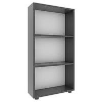 Regál Bulas š: 56 cm, antracitový - čierna/antracitová, Modern, kompozitné drevo/plast (56/108/20cm) - MID.YOU