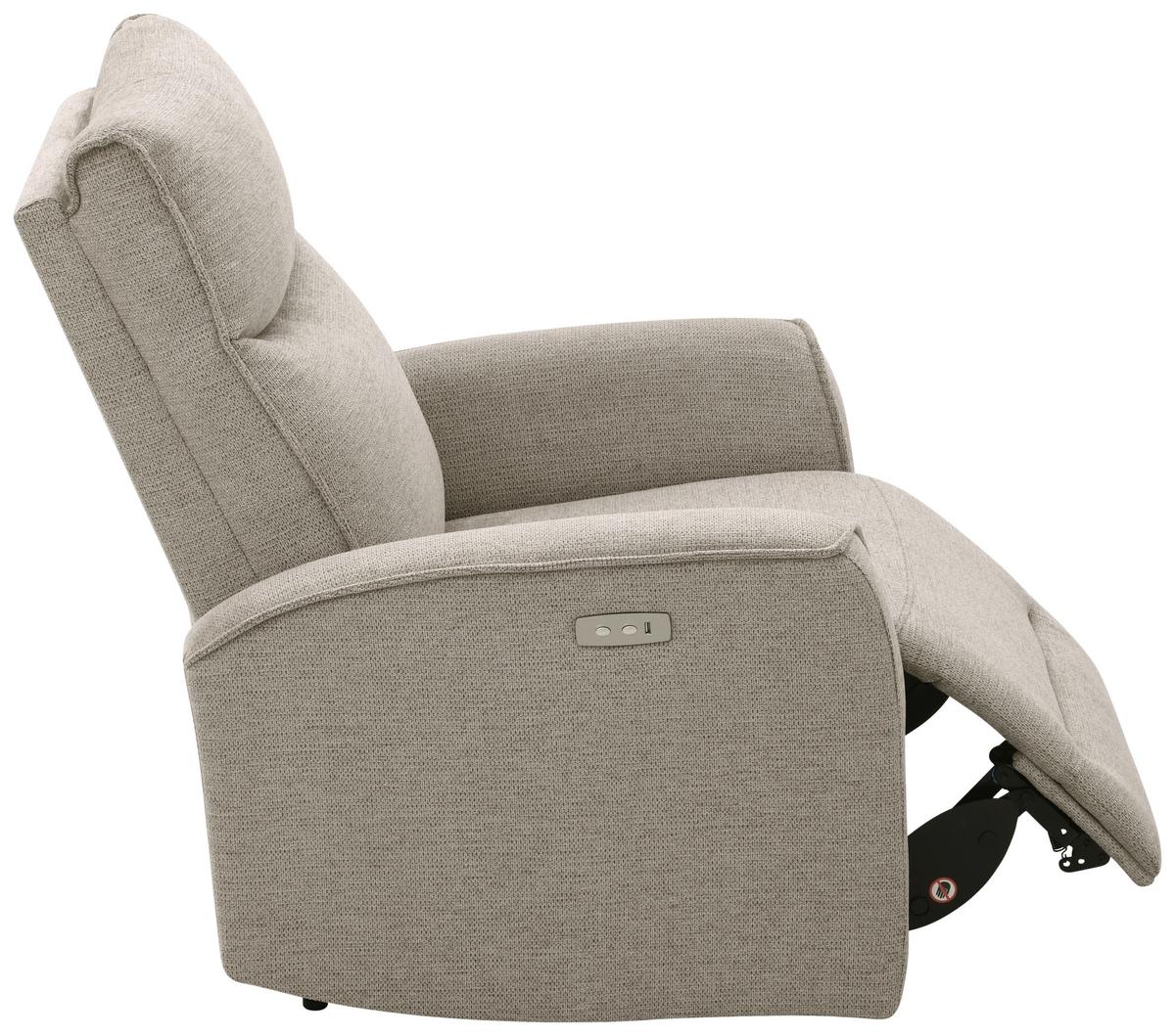 Fernsehsessel Leon Hellbraun mit Relaxfunktion - Hellbraun/Schwarz, Basics, Holz/Kunststoff (80/102/96cm) - Ondega