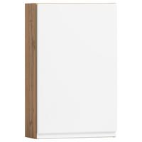 Hängeschrank Varese B: 40 cm Weiß/Wotaneiche Dekor - Eiche Wotan/Weiß, MODERN, Holzwerkstoff (40/64/20cm) - Held