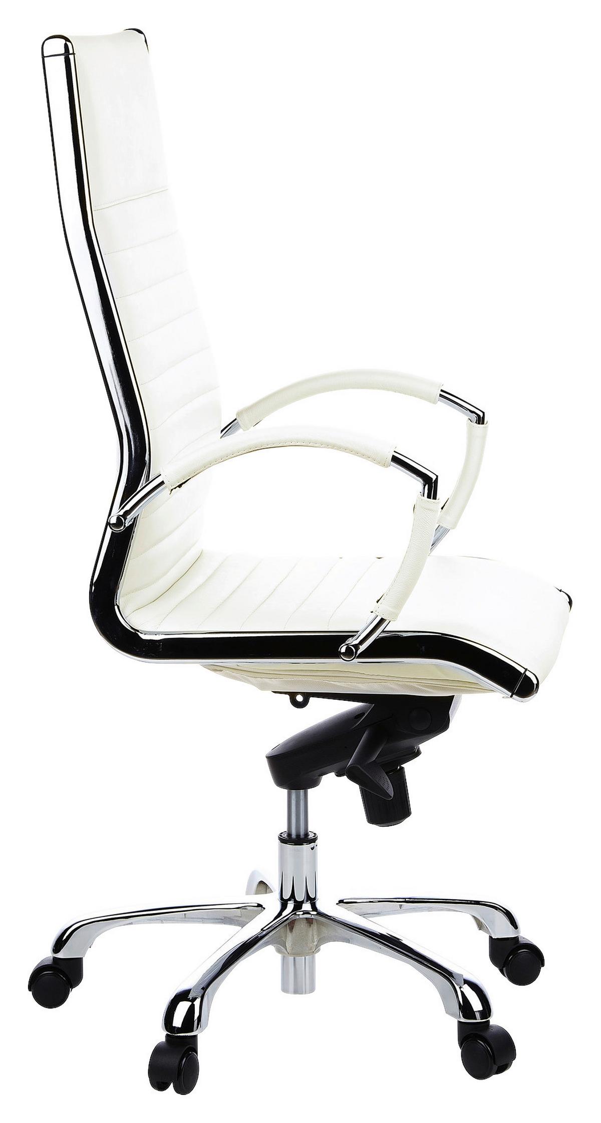 Drehstuhl Parma 20 Cremefarben - Creme, MODERN, Leder/Kunststoff (60/125/50cm) - MID.YOU
