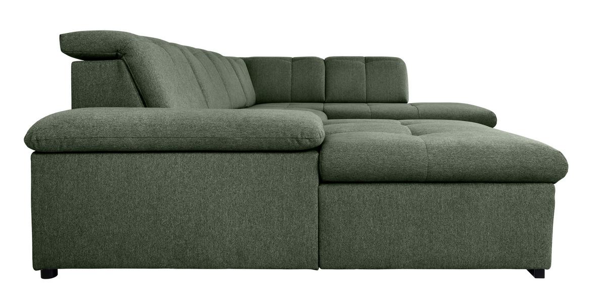 Wohnlandschaft Ramzes Grün U: 173x328x215 cm - Grau/Grün, Design, Textil (173/328/215cm) - MID.YOU