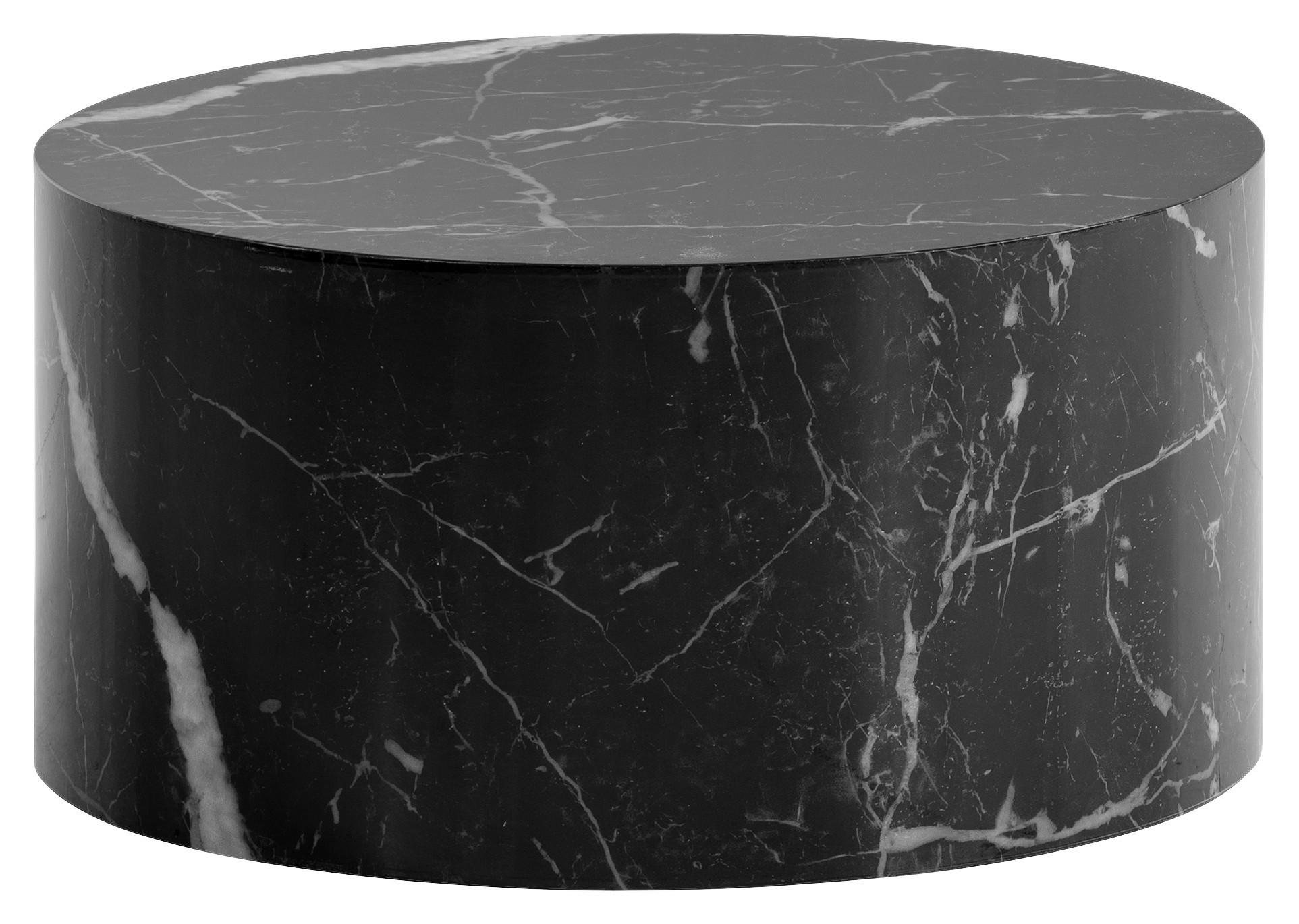 Couchtisch Monobloc - Schwarz Hochglanz, LIFESTYLE, Holzwerkstoff (60/60/30cm) - Livetastic