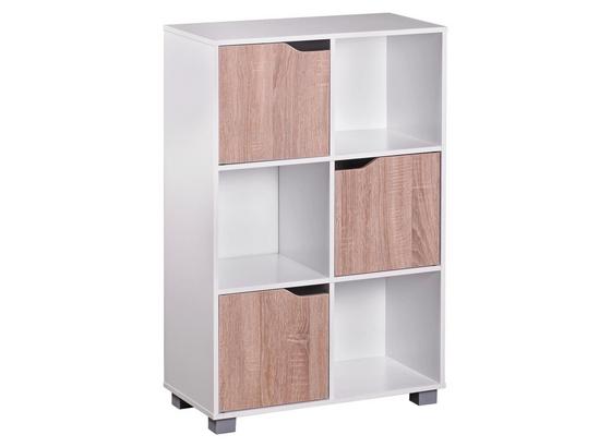 Regal mit Schrankteilen Samo B 60cm, Weiß/Eiche Dekor - Eichefarben/Weiß, MODERN, Holzwerkstoff (60/94/30cm) - Livetastic Regal mit Schrankteilen Samo B 60cm, Weiß/Eiche Dekor - Eichefarben/Weiß, MODERN, Holzwerkstoff (60/94/30cm) - Livetastic