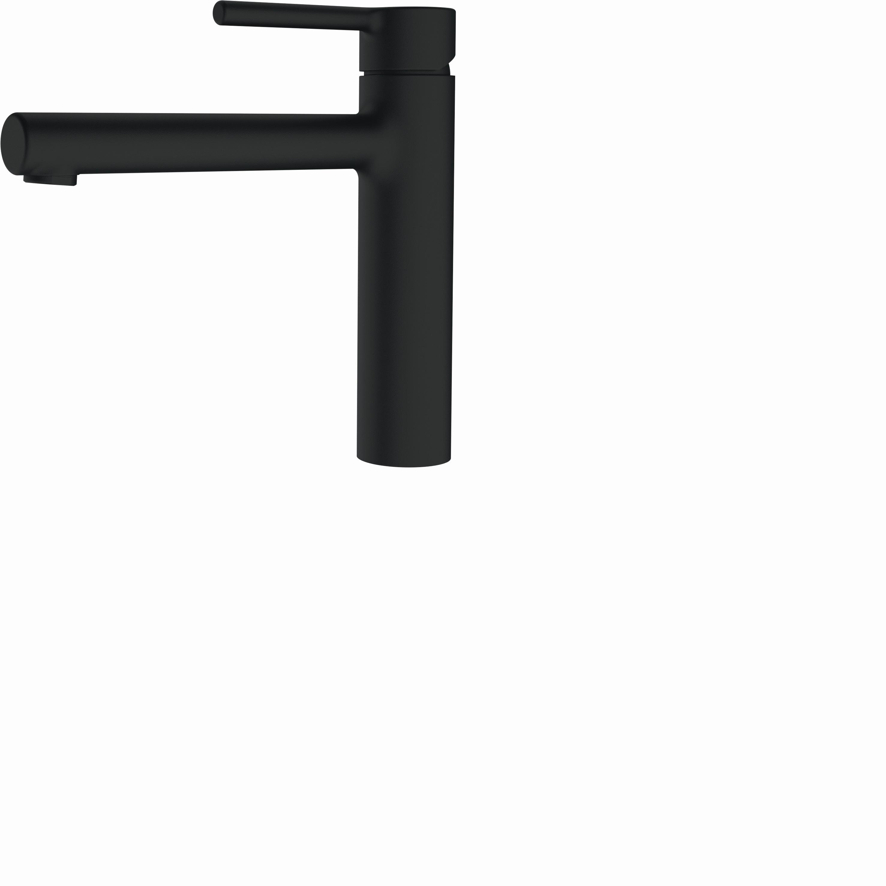 Küchenarmatur Centro - Schwarz, Basics, Metall (27,8cm)