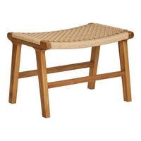 Hocker Derby Natur, B/h/t: 60x42x40cm - Naturfarben/Teakfarben, Basics, Kunststoff (60/42/40cm)