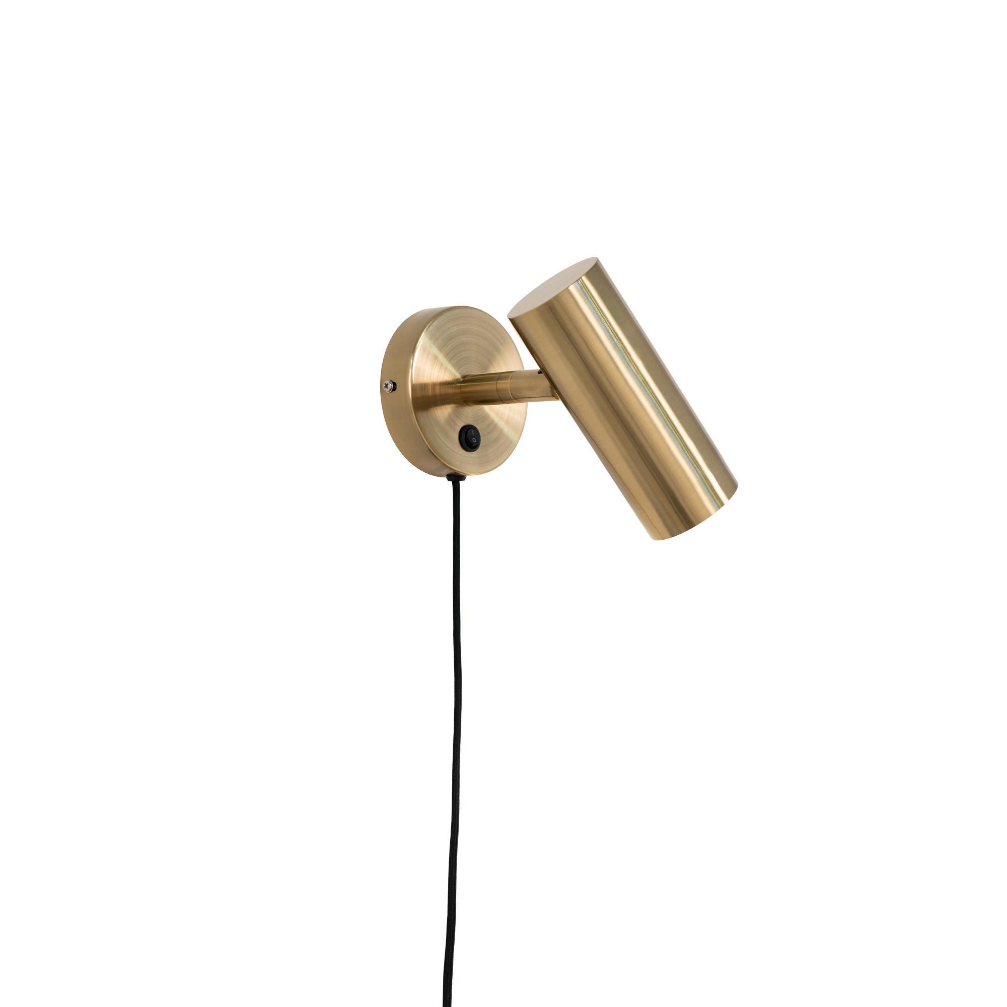 Wandleuchte Paris Wall Lamp - Messingfarben, Basics, Metall (15/22/10cm)