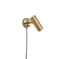 Wandleuchte Paris Wall Lamp - Messingfarben, Basics, Metall (15/22/10cm)