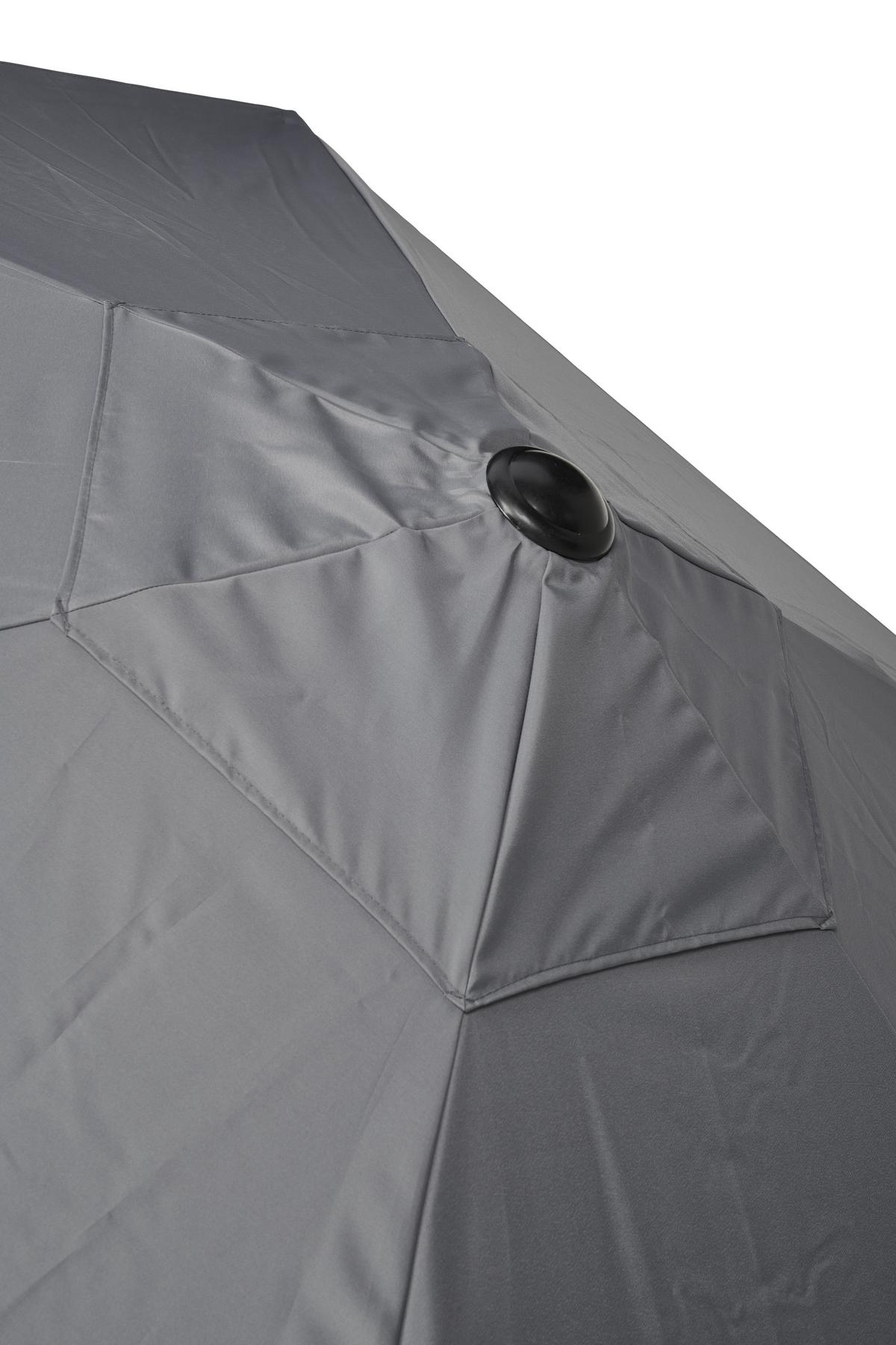 Kerti Étkezőgarnitúra Lisa - antracit/szürke, Modern, Üveg/textil - Luca Bessoni