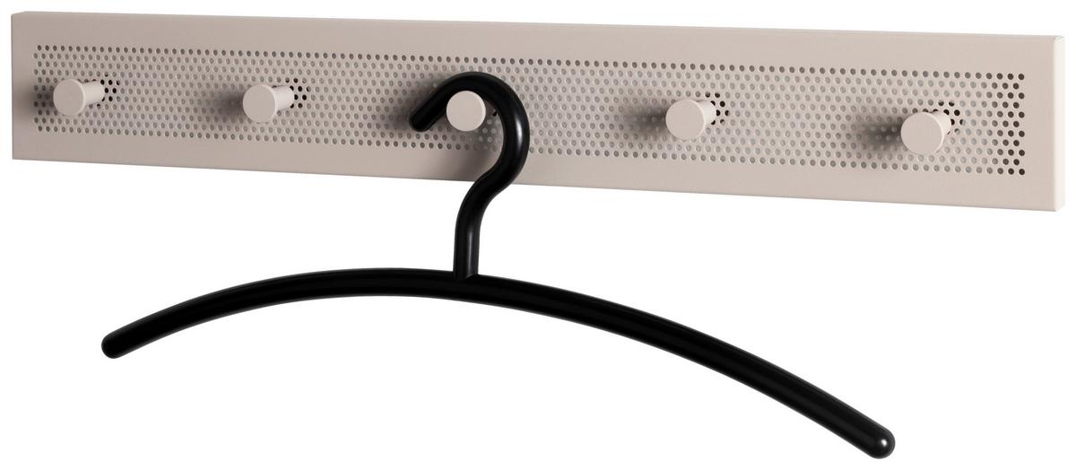 Hakenleiste Pedro 5 Kaschmir B: 57 cm - Kaschmir, Trend, Metall (57/8/4cm)