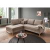 Ecksofa Valentina Graublau S: 200x230 Cm - Graublau/Naturfarben, MODERN, Textil (200/230cm) - Livetastic