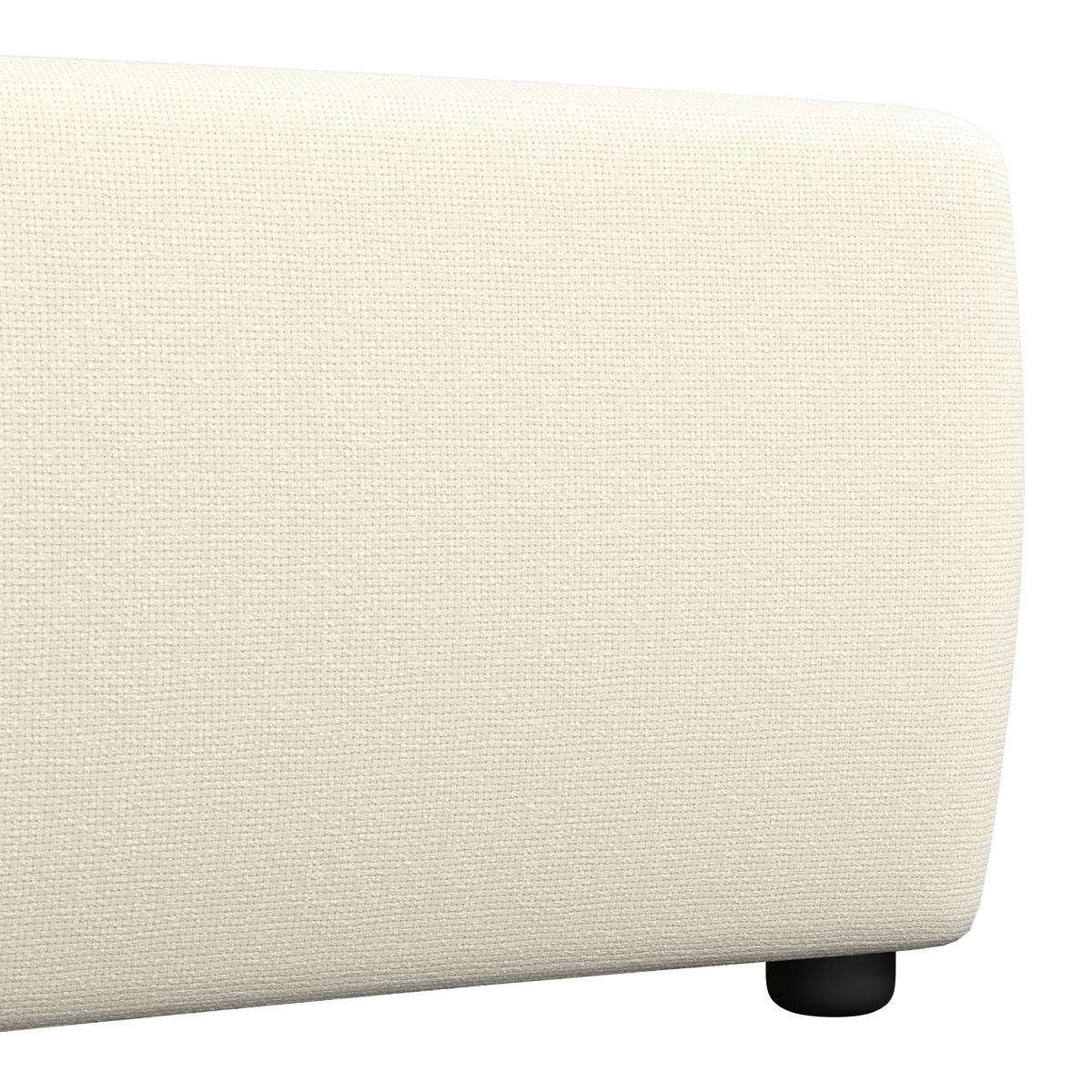 Čalouněná postel EMBRACE 160x200 cm, slonovinová - černá/barvy dubu, Moderní, kov/dřevo (160/200cm) - Bessagi Home