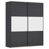 Schwebetürenschrank Neo Grau Weiß B: 175 cm - Alufarben/Weiß, MODERN, Holzwerkstoff (175/210/59cm) - Rauch Möbel