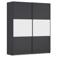 Schwebetürenschrank Neo Grau Weiß B: 175 cm - Alufarben/Weiß, MODERN, Holzwerkstoff (175/210/59cm) - Rauch Möbel