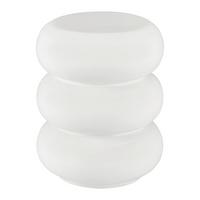 PRÍRUČNÝ STOLÍK HOLLY -TREND- - biela, Lifestyle, kameň (35/43/35cm) - Premium Living