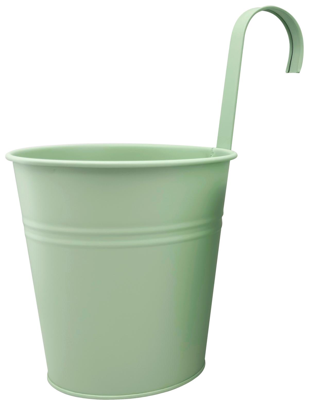 Obal na kvetináč ZANA - mätovozelená, kov (15/15,5cm) - Mömax