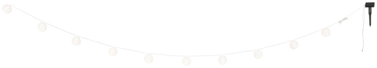 Solarleuchte, 2m Dori - Schwarz/Weiß, Basics, Kunststoff/Textil (200cm) - Homezone